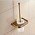 cheap Bath Hardware-Toilet Brush Holder Neoclassical Brass 1 pc - Hotel bath