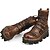 ieftine Cizme Bărbați-Bărbați Cizme Pantofi de confort Bocanci de lupta Cizme Western Cowboy Epocă Casual Rochie Petrecere și seară Piele Nappa 20.32-25.4 cm Cizme / Cizme la Gleznă Cizme Medii Negru Maro Toamnă Iarnă