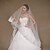 cheap Wedding Veils-One-tier Lace Applique Edge Wedding Veil Chapel Veils with Sequin / Embroidery Lace / Tulle / Classic