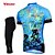 cheap Men&#039;s Clothing Sets-TASDAN Men&#039;s Short Sleeve Cycling Jersey with Tights Bike Shorts Jersey Tights Breathable 3D Pad Quick Dry Reflective Strips Back Pocket Sports Painting Mountain Bike MTB Road Bike Cycling Clothing