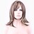 cheap Synthetic Trendy Wigs-European and American Fashion Wig Mixed Golden Brown Natural Straight Synthetic Wigs Low Price Sale.
