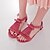 cheap Women&#039;s Sandals-Women&#039;s Shoes Heel Peep Toe Sandals Outdoor / Dress / Casual Black / Blue / Green / Red/-58