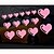 voordelige Autostickers-reflecterende romantische liefde persoonlijkheid auto stickers (15pcs / set)