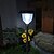 cheap Solar String Lights-Remote control Solar Light Sensor White &amp; Color Changing Garden Spike Mounted Light
