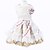 abordables Vêtements pour chiens-Chien Robe Fleur Mode Anniversaire Mariage Anniversaire Hiver Vêtements pour Chien Vêtements pour chiots Tenues De Chien Dorée Costume pour fille et garçon chien Matériel mixte XS S M L XL XXL