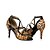 cheap Latin Shoes-Women&#039;s Latin Shoes / Salsa Shoes Satin / Leatherette Buckle Sandal / Heel Buckle / Hollow-out Customized Heel Customizable Dance Shoes Leopard / Pink / Indoor / Performance / Practice / Professional