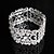 voordelige Armbanden-Helder Ketting Ronde Armbanden Legering Armband sieraden Zilver Voor Bruiloft Feest Speciale gelegenheden  Verjaardag Verloving