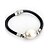 cheap Bracelets-Women&#039;s Pearl Chain Bracelet Wrap Bracelet Leather Bracelet Simple Style Pearl Bracelet Jewelry White / Black / Purple For Wedding Party Daily Casual Sports / Paracord Bracelet / Gothic Jewelry