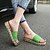 זול כפכפים ונעלי בית לנשים-בגדי ריקוד נשים מיקרופייבר קיץ פלטפורמה שחור / חום / ירוק