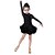 Χαμηλού Κόστους Παιδικά Ρούχα Χορού-Λάτιν Χοροί Φορέματα Επίδοση Βαμβάκι / Spandex Κρύσταλλοι / Στρας Μακρυμάνικο Φυσικό Φόρεμα / Λατινικοί Χοροί
