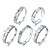 cheap Rings-Statement Ring Golden Silver Alloy Daily Casual Jewelry