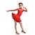 cheap Kids&#039; Dancewear-Shall We Latin Dance Children Performance Polyester / Tulle Rhinestones Dresses Dance Costumes