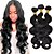cheap Natural Color Hair Weaves-Remy Weaves Wavy 400 g 1 Year