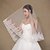 cheap Wedding Veils-One-tier Lace Applique Edge Wedding Veil Elbow Veils / Fingertip Veils with Sequin / Embroidery Lace / Tulle / Classic