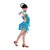 cheap Kids&#039; Dancewear-Latin Dance Dresses Performance Cotton Spandex Crystals / Rhinestones Tassel Sleeveless High Dress Gloves Neckwear