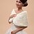 cheap Wraps &amp; Shawls-Wedding  Wraps Fur Wraps Hoods &amp; Ponchos Capelets Sleeveless Faux Fur Wedding Party/Evening Off-the-shoulder Pattern Hidden Clasp