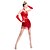 cheap Latin Dancewear-Latin Dance Dress Tassel Women&#039;s Performance Long Sleeve Natural Sequined Milk Fiber