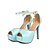 cheap Women&#039;s Sandals-Women&#039;s Summer Stiletto Heel / Platform Dress Party &amp; Evening Leatherette Green / Blue / Beige