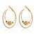 cheap Earrings-Earring Hoop Earrings Jewelry Women Wedding / Party / Daily / Casual Alloy 1 pair Gold