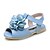 baratos Sapatos de Menina-Para Meninas Sapatos Courino Verão Tira em T / Conforto / Tênis com LED Sandálias Flor / Velcro para Rosa / Bege / Azul Claro / Casamento / Casamento / TR