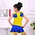cheap Kids&#039; Dancewear-Cheerleader Costumes Children&#039;s Performance Polyester Cute Color Block 2 Pieces Outfits