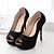cheap Women&#039;s Heels-Women&#039;s Shoes Synthetic Stiletto Heel Peep Toe  Heels Party &amp; Evening / Dress Black / Gold