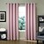 cheap Curtains &amp; Drapes-Blackout Curtains Drapes Living Room Solid Colored / Stripe Poly / Cotton Blend Jacquard