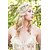 cheap Hair Jewelry-Women&#039;s Headbands Fascinators forehead jewelry For Wedding Party Special Occasion Daily Fabric Paper White