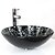 זול כיורים מונחים-כיור אמבטיה / ברז אמבטיה / טבעת הצבה לאמבטיה עכשווי - זכוכית מחוסמת עגול Vessel Sink