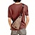 cheap Men&#039;s Bags-Unisex Sling Shoulder Bag Chest Bag Canvas Outdoor Sports Solid Colored Black Army Green Brown