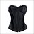 halpa Korsetit ja vartaloa muokkaavat vaatteet-Korsetti Naisten Musta Spandex Plus-koko Avokorsetti Vetoketju Yhtenäinen