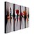 cheap Oil Paintings-Oil Painting Hand Painted - Still Life Modern Stretched Canvas / Four Panels