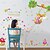 cheap Wall Stickers-Wall Stickers Wall Decals Green Little Girl Feature Removable Washable PVC