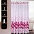 cheap Shower Curtains-Four-color Printing Peach Thick Waterproof Mildew Shower Curtain