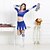 cheap Cheerleader Costumes-Cheerleader Costumes Outfits Women&#039;s Performance Polyester Pattern / Print Long Sleeves High Top Skirt