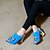 cheap Women&#039;s Sandals-Women&#039;s Leatherette Spring Summer Fall Casual Dress Outdoor Crystal Buckle Chunky Heel White Black Blue