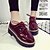cheap Women&#039;s Oxfords-Women&#039;s Leatherette Spring / Fall Platform / Creepers Lace-up Black / Burgundy