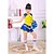 cheap Kids&#039; Dancewear-Cheerleader Costumes Children&#039;s Performance Polyester Cute Color Block 2 Pieces Outfits