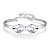 cheap Bracelets-Lureme Simple Style Silver Plated Jewelry Bowknot Bangle for Women