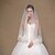 cheap Wedding Veils-Wedding Veil One-tier Elbow Veils Fingertip Veils Lace Applique Edge Lace Tulle