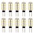 abordables Luces LED para coche-10 en 1 3528 G4 26 SMD calientan la lámpara del bulbo del coche luz blanca 3000-3500k (dc12v)