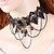 preiswerte Halsketten-Damen Halsketten Torques Gothic Schmuck Spitze Stoff Schwarz Modische Halsketten Schmuck Für Hochzeit Party Alltag Normal