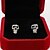 cheap Earrings-Men&#039;s Women&#039;s Cubic Zirconia Stud Earrings Skull Memento Mori Luxury Stainless Steel Cubic Zirconia Imitation Diamond Earrings Jewelry Black / Transparent For Daily Casual Sports