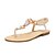 cheap Women&#039;s Sandals-Women&#039;s / Girls&#039; Shoes Leatherette Spring / Summer Comfort / Mary Jane Flat Heel Imitation Pearl / Hollow-out / Gore Beige / Blue / Pink