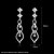 cheap Earrings-Copper Women Jewelry Fashion High Quality White Gold Plated Drop Earrings with Cubic Zirconia