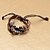 cheap Bracelets-Vintage Style Eyeball  Bead  Leather Bracelet