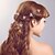 billiga Bröllopshuvud-Rhinestone legering hårpinnar huvudstycke klassisk feminin stil
