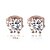 cheap Earrings-Crystal Classic Vintage Party Work Casual Birthstones Cubic Zirconia Imitation Diamond Earrings Jewelry 5# / Rose Gold / Silver For 2pcs