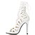 cheap Women&#039;s Sandals-Women&#039;s Stiletto Heel Lace-up Synthetic Spring / Summer / Fall White / Black / Wedding / Party &amp; Evening / Party &amp; Evening