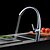 cheap Pullout Spray-Kitchen faucet - Single Handle One Hole Chrome Pull-out / ­Pull-down / Tall / ­High Arc Centerset Contemporary Kitchen Taps